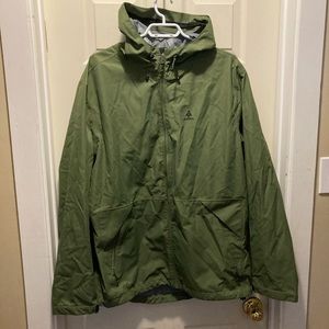Woods men’s XL green rain coat.